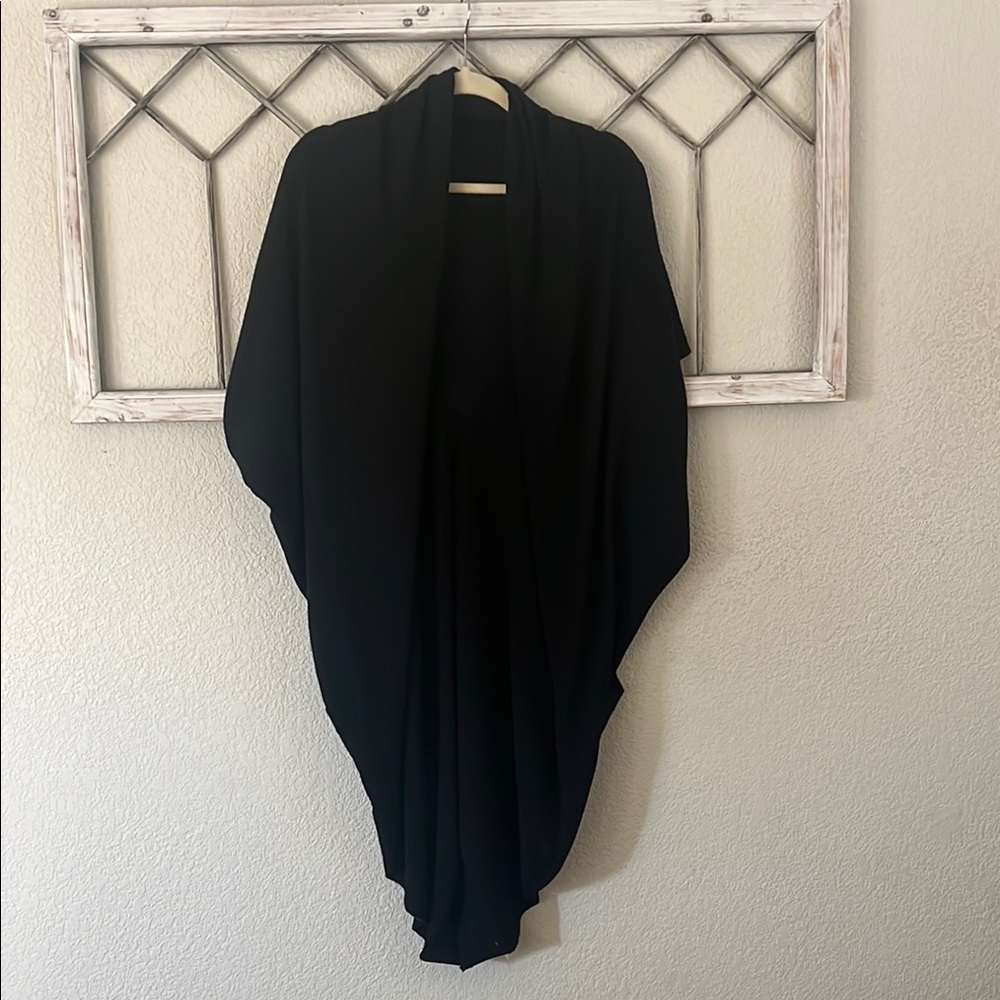 Elie Tahari Black Merino Wool Cardigan